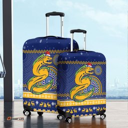Amazing Aussie Parramatta Eels Australia Ugly Xmas With Aboriginal Patterns For Die Hard Fans Luggage Cover