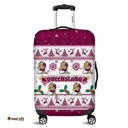 Amazing Aussie Queensland Christmas Queensland Special Ugly Christmas Luggage Cover