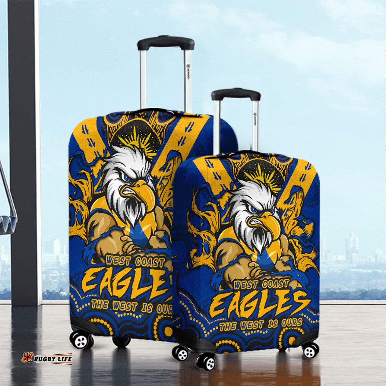 Amazing Aussie West Coast Eagles Ripped Legacy Of The Game Luggage Cover