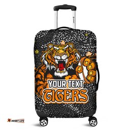 Amazing Aussie Wests Tigers Custom Team With Dot And Star Patterns For Tough Fan Luggage Cover