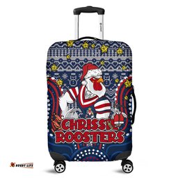 Amazing Aussie Sydney Roosters Christmas Custom Christmas Knit Patterns Vintage Jersey Ugly Luggage Cover