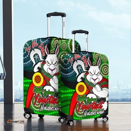Amazing Aussie South Sydney Rabbitohs Custom Rabbitohs Bunnies Naidoc Week For Our Elders With Dot Bunnies Sport Style Luggage Cover