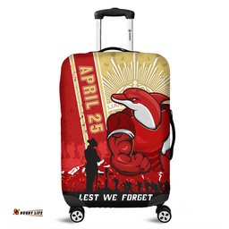 Amazing Aussie Redcliffe Dolphins Anzac Day Lest We Forget Strong Fighting Spirit Luggage Cover