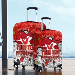 Amazing Aussie St. George Illawarra Dragons Custom Team With Dot And Star Patterns For Tough Fan Luggage Cover