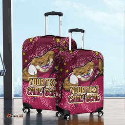 Amazing Aussie Queensland Cane Toads Custom Team With Dot And Star Patterns For Tough Fan Luggage Cover