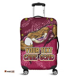 Amazing Aussie Queensland Cane Toads Custom Team With Dot And Star Patterns For Tough Fan Luggage Cover