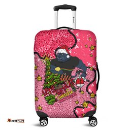 Amazing Aussie Penrith Panthers Christmas Custom Let's Get Lit Chrisse Pressie Pink Luggage Cover