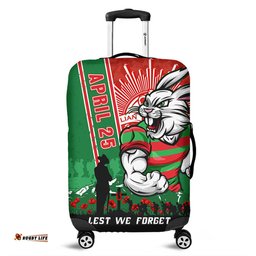 Amazing Aussie South Sydney Rabbitohs Anzac Day Lest We Forget Strong Fighting Spirit Luggage Cover