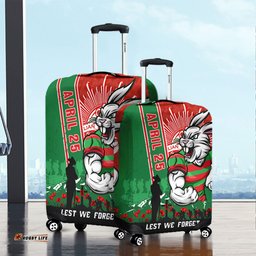 Amazing Aussie South Sydney Rabbitohs Anzac Day Lest We Forget Strong Fighting Spirit Luggage Cover