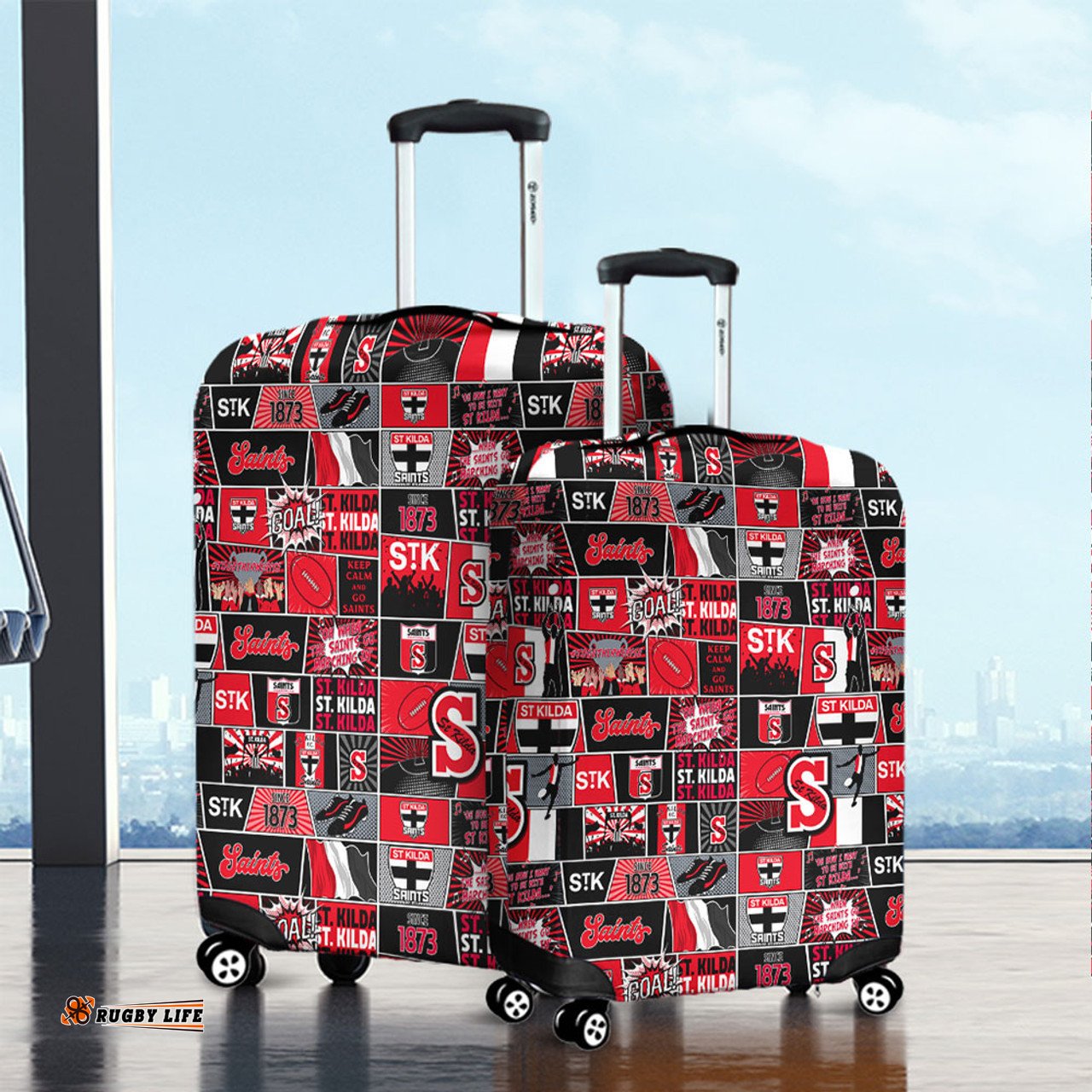 Amazing Aussie St Kilda Legacy Of The Pride Comic Style Luggage Cover