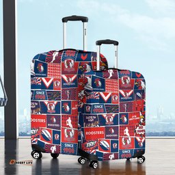 Amazing Aussie Sydney Roosters Team Of Us Die Hard Fan Supporters Comic Style Luggage Cover