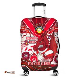 Amazing Aussie St. George Illawarra Dragons Naidoc Week Custom For Our Elders Home Jersey Luggage Cover
