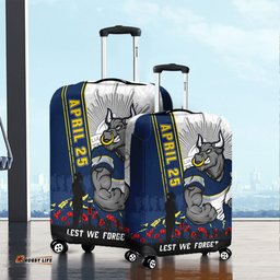 Amazing Aussie North Queensland Cowboys Anzac Day Lest We Forget Strong Fighting Spirit Luggage Cover