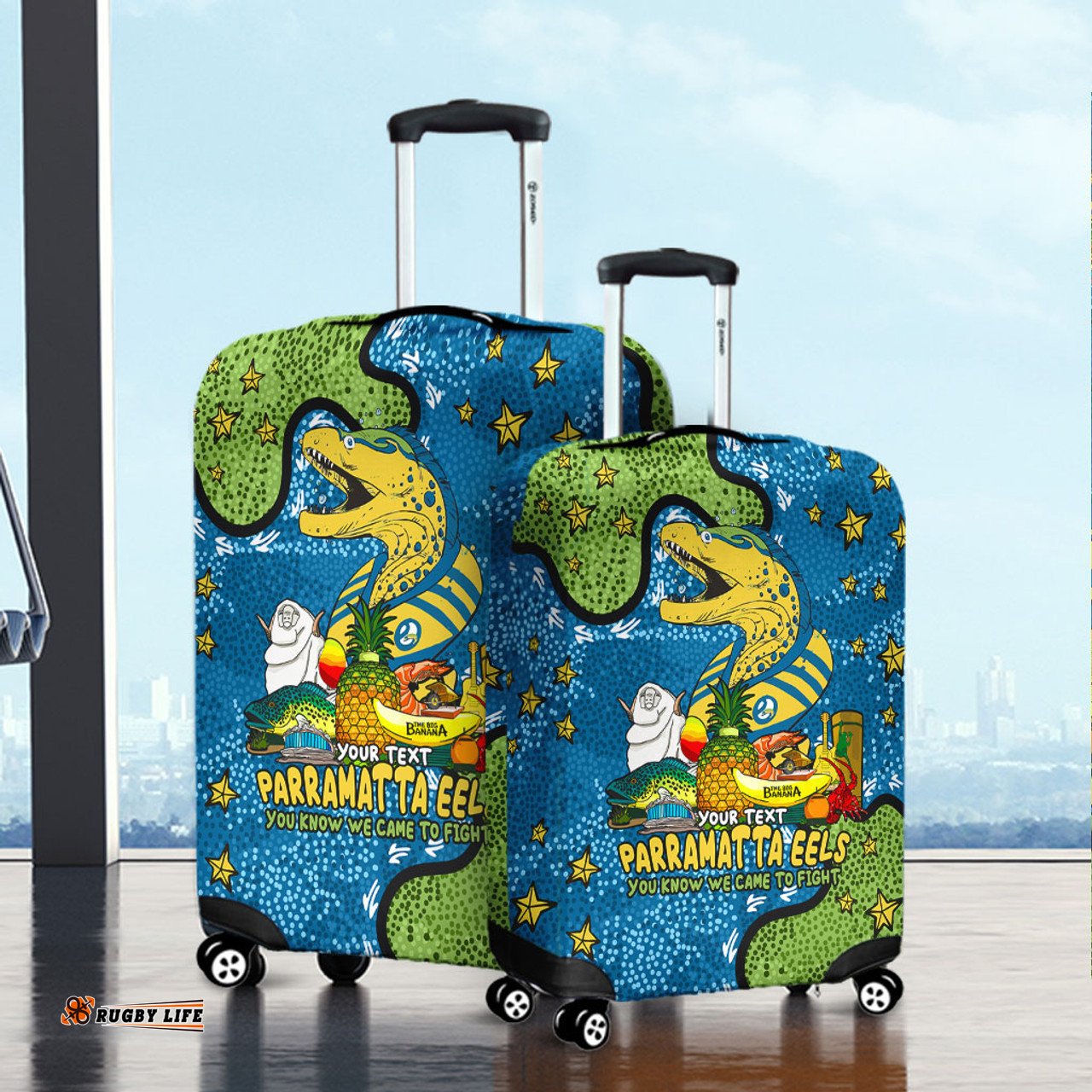Amazing Aussie Parramatta Eels Custom Australian Big Things Luggage Cover