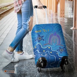 Torres Strait Personalised Luggage Covers Dhari And Turtle