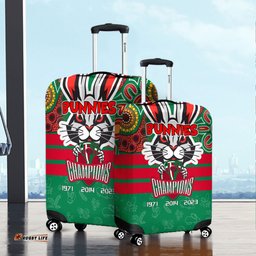 Amazing Aussie South Sydney Rabbitohs Talent Win Games But Teamwork And Intelligence Win Championships With Aboriginal Style Luggage Cover