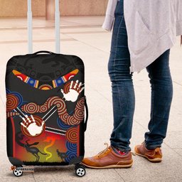 Aboriginal Luggage Covers, Australian Boomerang and Snake Indigenous Art