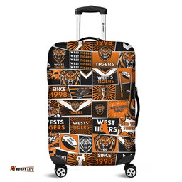 Amazing Aussie Wests Tigers Team Of Us Die Hard Fan Supporters Comic Style Luggage Cover