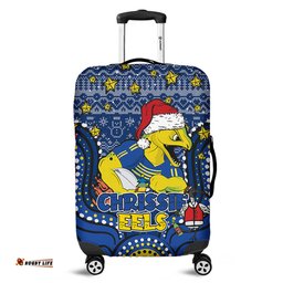Amazing Aussie Parramatta Eels Christmas Custom Christmas Knit Patterns Vintage Jersey Ugly Luggage Cover