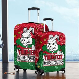 Amazing Aussie South Sydney Rabbitohs Team With Dot And Star Patterns For Tough Fan Luggage Cover