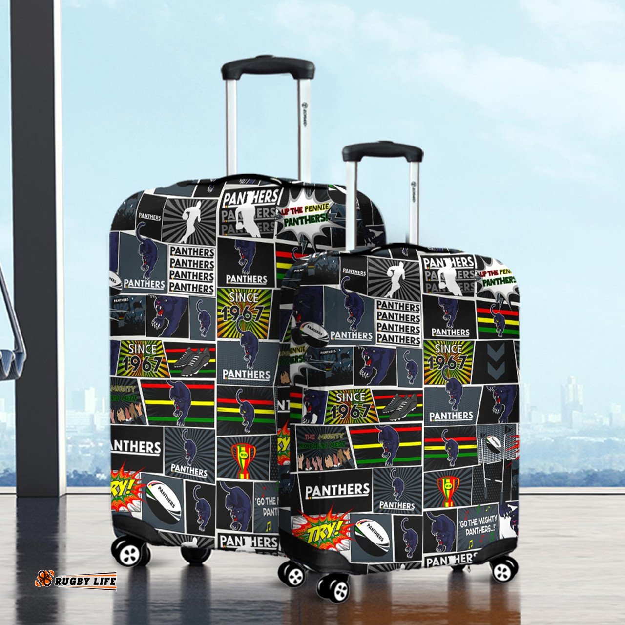 Amazing Aussie Penrith Panthers Team Of Us Die Hard Fan Supporters Comic Style Luggage Cover