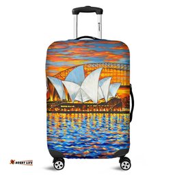 Amazing Aussie Sydney Travelling Sydney Opera House Oil Painting Art Luggage Cover