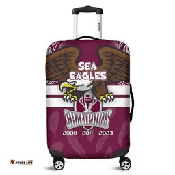 Amazing Aussie Manly Warringah Sea Eagles Talent Win Games But Teamwork And Intelligence Win Championships With Aboriginal Style Luggage Cover