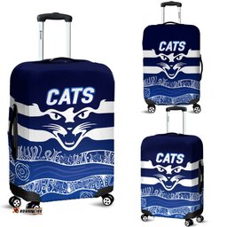 Cats Aboriginal Art Football Geelong Luggage Covers