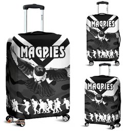 Western Suburbs Magpies Luggage Covers ANZAC Vibes Black