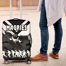 Western Suburbs Magpies Luggage Covers ANZAC Vibes Black