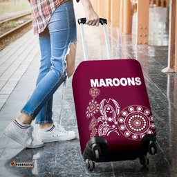 Queensland Luggage Covers Maroons Simple Indigenous