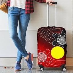 Aboriginal Luggage Covers Indigenous Circle Dot Painting Style