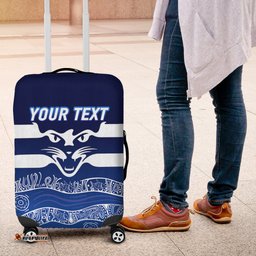 Custom Personalised Cats Aboriginal Art Football Geelong Luggage Covers