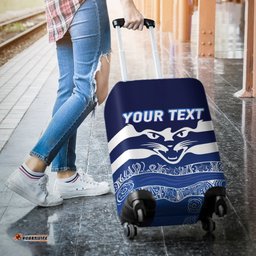 Custom Personalised Cats Aboriginal Art Football Geelong Luggage Covers