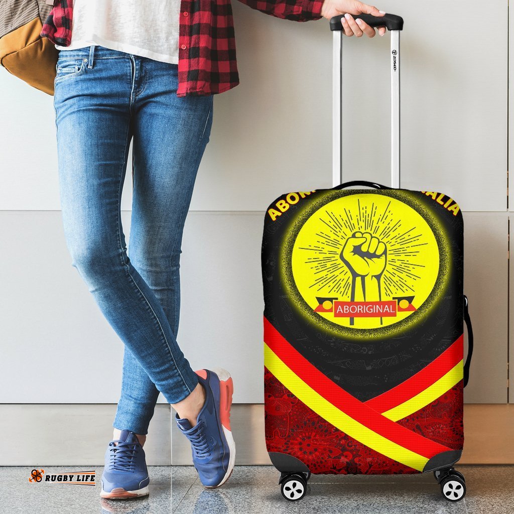 Luggage Covers Aboriginal Flag And Animals Pattern