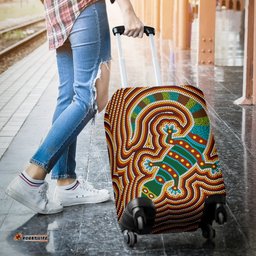 Aboriginal Luggage Covers, Lizard Dot Painting Patterns