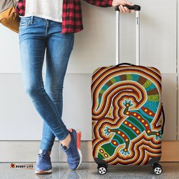 Aboriginal Luggage Covers, Lizard Dot Painting Patterns