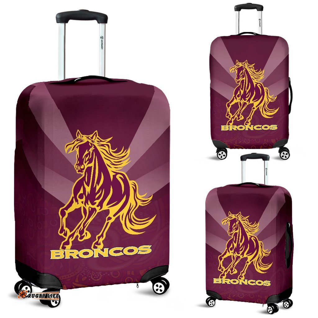 Brisbane Broncos Indigenous Luggage Covers