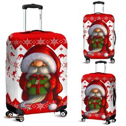 Australia Christmas Luggage Cover - Christmas Gnome Suitcase