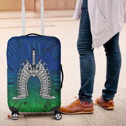 Torres Strait Islander Luggage Cover - Dhari Mask