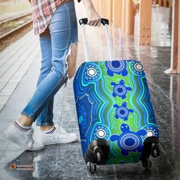 Aboriginal Luggage Covers Aboriginal Turtle Family