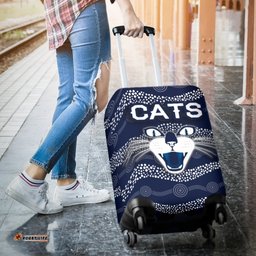 Geelong Luggage Covers Cats Indigenous Navy