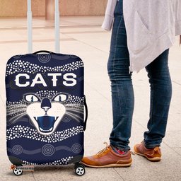 Geelong Luggage Covers Cats Indigenous Navy