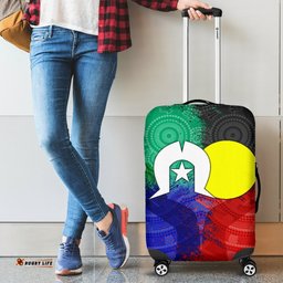 Aboriginal Luggage Covers, Australia NAIDOC Week Indigenous Flag Style