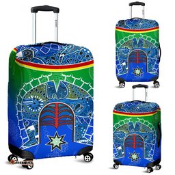 Luggage Covers Torres Strait Symbol With Aboriginal Patterns