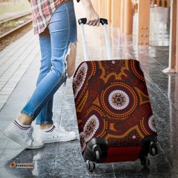Aboriginal Luggage Covers Aboriginal Human Dot Painting Art