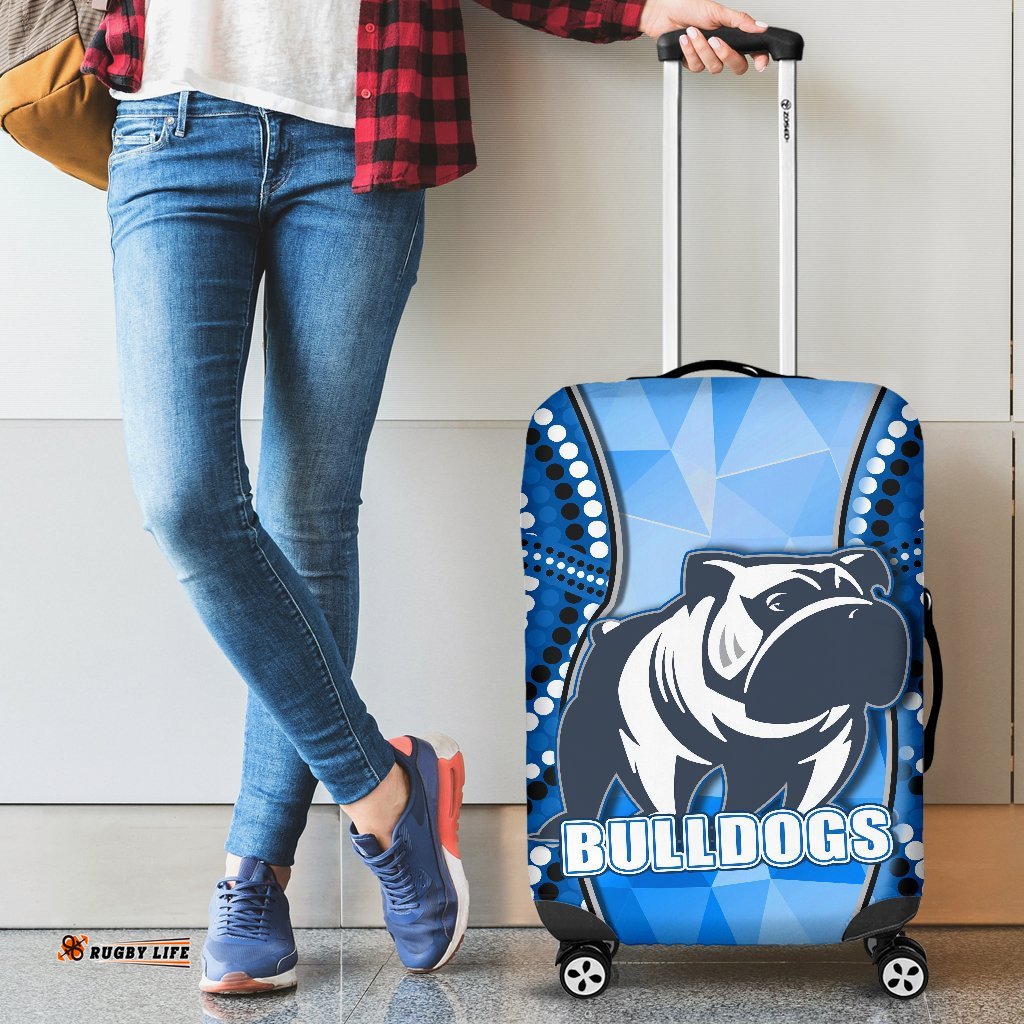 Bulldogs Luggage Covers Indigenous Snappy