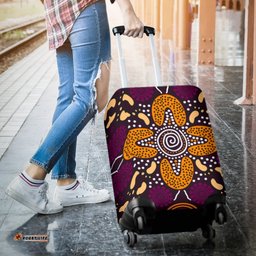 Aboriginal Luggage Covers Flowers Dot Panting Art