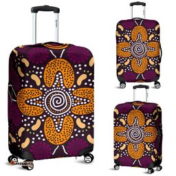 Aboriginal Luggage Covers Flowers Dot Panting Art