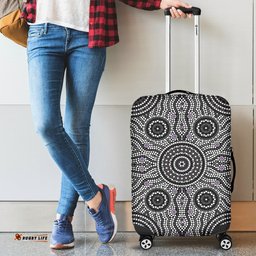 Luggage Cover - Aboriginal Dot Painting Suitcase Ver04